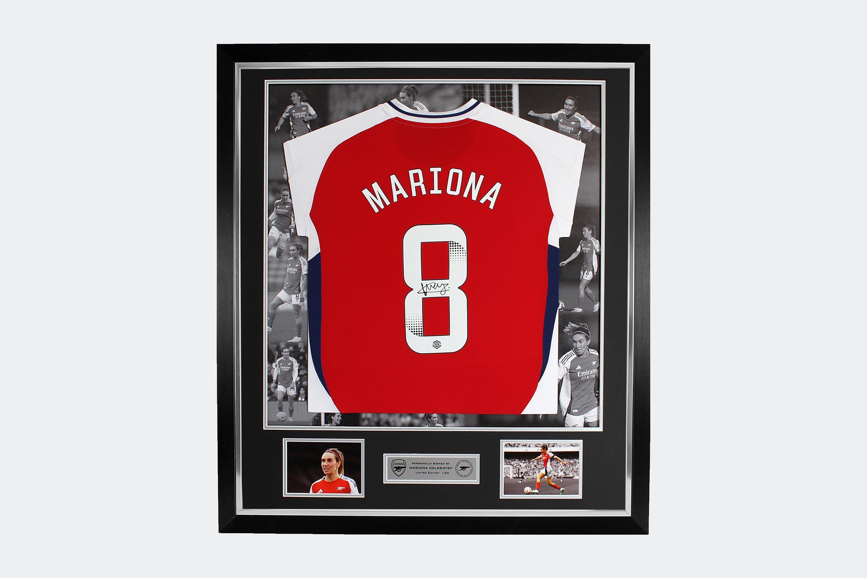 Arsenal 24/25 Framed Signed Shirt MARIONA